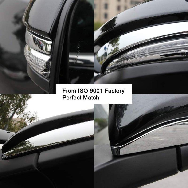 Senzeal ABS Chrome Side Rearview Mirror Trim Cover for Toyota Highlander 2014 2015 2016 2017 2018 2019 2PCS - Image 5